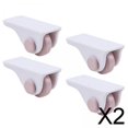 thumbnail image 1 of 2x 4x Mini Ruedas Autoadhesivas, Rodamiento de Transferencia Adhesiva, Polea Universal para Armario, Muebles, Carro, Caja de Almacenamiento, Cajón 2 piezas, 1 of 3