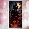 thumbnail image 3 of Gothic Haunted Castle Banner Full Moon Spooky House Halloween Decor for Haunted House Party Halloween Event Spooky Celebration, 3 of 9
