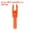 Orange, variant on Uxcell Archery Arrows Nocks, Plastic Insert Arrow Nock Replacement Arrow Tails for Hunting Shooting Compound Recurve Black