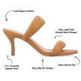 thumbnail image 3 of Journee Collection Womens Mellody Light Puff Strap Slip On Open Toe Pumps, 3 of 6