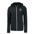 thumbnail image 2 of Women's Cutter & Buck Black New York Mets Daybreak Eco Recycled Full-Zip Hoodie, 2 of 3