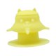 thumbnail image 2 of Comedero portátil de silicona para cachorros, con múltiples boquillas, para perros pequeños Amarillo, 2 of 9