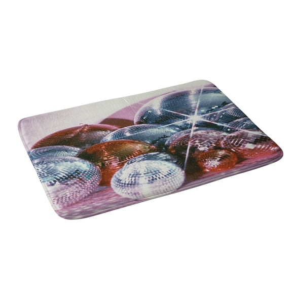 Society6 Samantha Hearn Shiny Disco Balls Bath Mat 34" x 21"