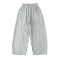 thumbnail image 3 of CONZONE Boys Baggy Sweatpants Casual Jogger Pants For Child Elastic Waist Solid Color Wide Leg Athletic Trousers With Pockets, 3 of 8