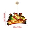 thumbnail image 3 of 1-Pieces Christmas Window Decorations - LED Battery Operated Christmas Lights, Light up Christmas Decorations with Suction Cup for Holiday Decor, E, 3 of 7