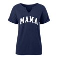 thumbnail image 4 of Women's Fashion Print Top Loose Small V Neck T Shirt Active Jacket Women Long Sleeve Woman Shirts T Shirt Women Soft Stripped Short Sleeve Shirt Women Short Sleeve Tops for Women Summer Workout, 4 of 4