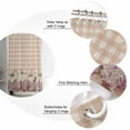 thumbnail image 5 of Small Stall Shower Curtain 48x72 Inch Narrow Half Size Orange Plaid Fall Bath Curtains Bathroom Decor Rustic Pumpkins Thanksgiving Waterproof Fabric Shower Curtain Set with Hooks 48 Inch, 5 of 6