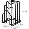 thumbnail image 3 of Soporte para tabla de cortar CHAO negro Organizador de cocina 14.5D x 12.5W x 21.5H cm, 3 of 5