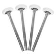 thumbnail image 1 of Luxshiny 4 Pcs Roues de Porte de Garage de Remplacement en Nylon Blanc pour Amateurs de Bricolage, 1 of 8