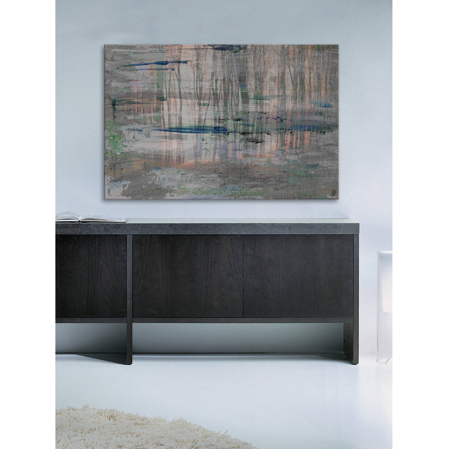 "Marshy Reflection" Painting Print on Wrapped Canvas