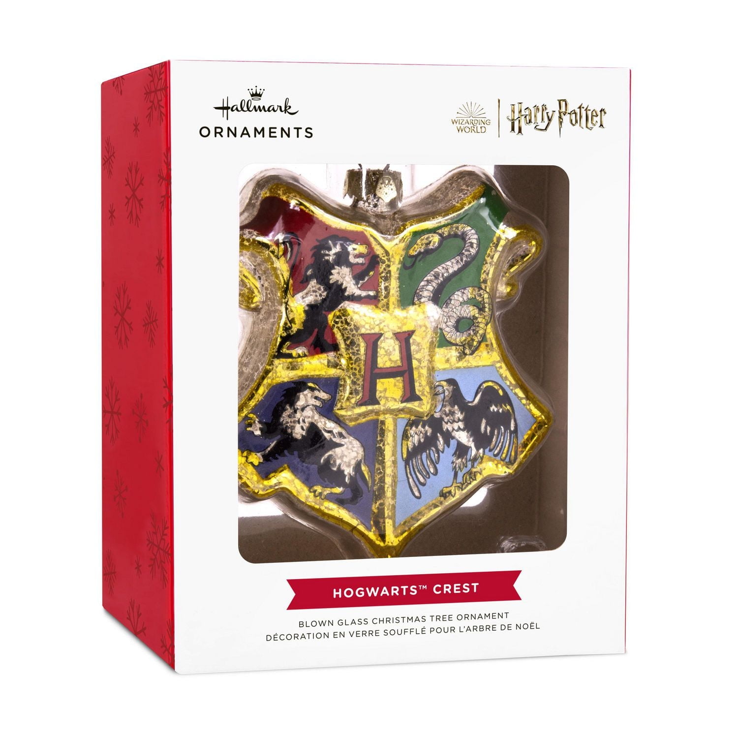 Hallmark Christmas Ornament (Harry Potter Hogwarts Crest Blown Glass)