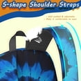 thumbnail image 5 of Blue and Black Tie Dye Pattern 17" School Backpacks for Teens,Waterproof Oxford Fabric,S-Shape Padded Straps for School,Travel,Hiking,Camping, 5 of 6