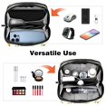 thumbnail image 6 of Daisy Waterproof Oxford Cloth Travel Case for Electronic Devices, USB Organizer, Charger Organizer Travel Case, Phone Cable Organizer - 5.9x9.44x3.14 in, 6 of 6