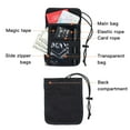 thumbnail image 4 of RFID Blocking Travel Neck Wallet - Security Hidden Neck Pouch Passport Holder, 4 of 9