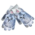 thumbnail image 2 of 1 Pair Winter Warm Color Printed Touch Screen Full Finger Knitted Unisex Gloves, 2 of 7