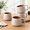 Rose Sand-16 Oz, variant on Small Stoneware Ceramic Coffee Mugs Set Of 4-6 Oz - Rose Sand