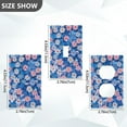 thumbnail image 7 of Yayeee Blank Wall Plate Cover 1-Gang 4.5"x2.7" Home Unused Decorative Outlet, Blue Daisy, 7 of 7