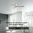 thumbnail image 3 of Matthews Fans - Irene-3H 3-Blade 42 Inch Flush Mount Ceiling Fan In Contemporary, 3 of 6