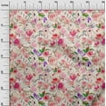 thumbnail image 3 of oneOone Viscose Chiffon Fuschia Pink Fabric Floral Sewing Craft Projects Fabric Prints By Yard 42 Inch Wide-SF, 3 of 4