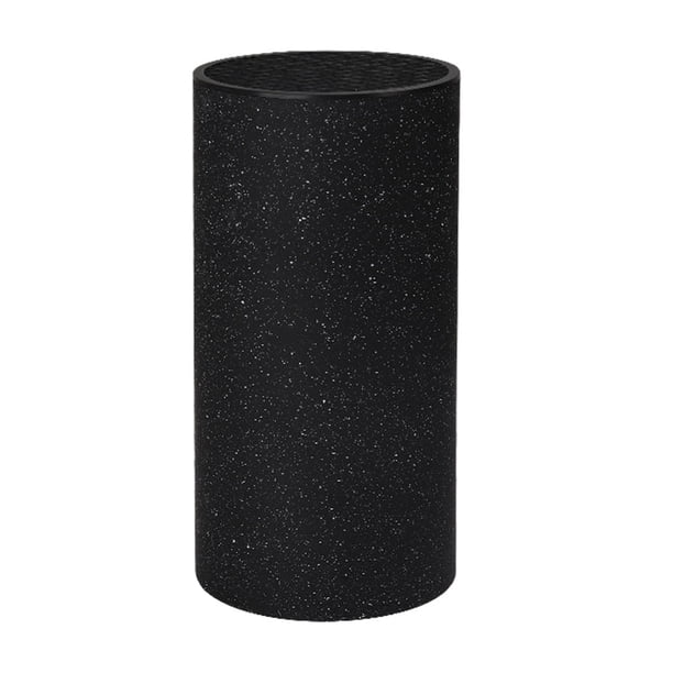 Injueey Soporte para cuchillos de cocina práctico y duradero, hecho de resina PP, soporte de almacenamiento separado Organizadores de utensilios de cocina puntos de copo de nieve negros