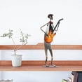 thumbnail image 4 of Banda de vaqueros, guitarra, música, guitarra, escultura de Metal hecha a mano, decoración para el hogar y la Oficina, regalos para amantes de la música, guitarrista, 4 of 5