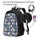 thumbnail image 2 of Balery Flower Mochila con carga USB para hombre y mujer - Mochila impermeable y antirrobo para laptop con puerto USB para viajes, trabajo, 2 of 7