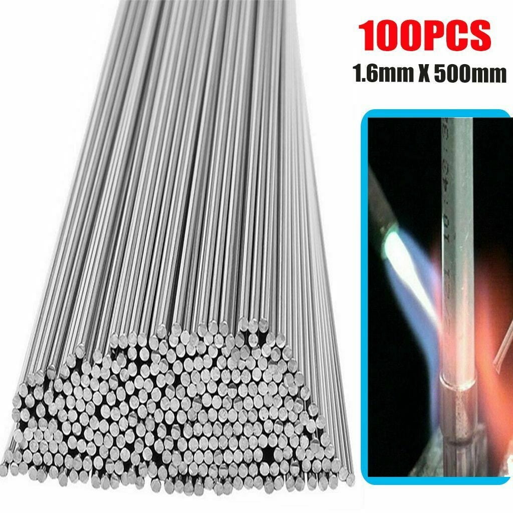 50Pcs Aluminum Solution Welding Flux-Cored Rods Wire Brazing Rod 1.6MM 
