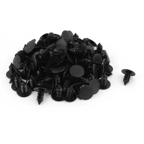 100Pcs 9mm Hole Plastic Rivets Fastener Push Clips for Auto Fender