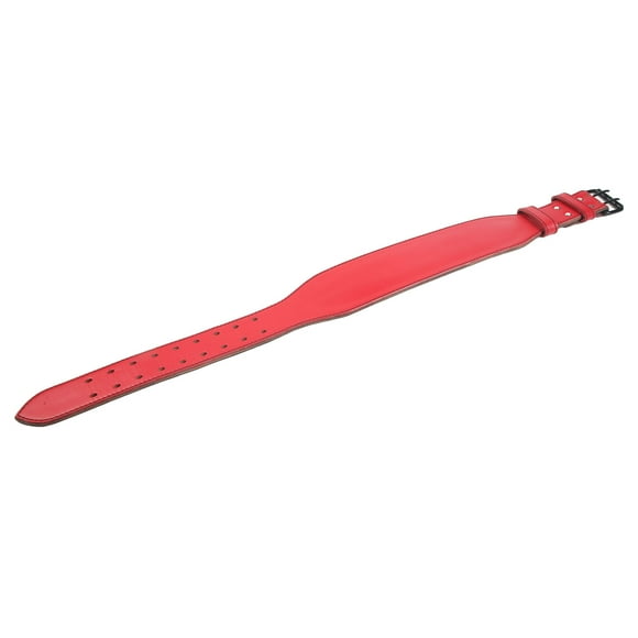 Weightlifting Belt, High Fit Adjustable Bodybuilding Belt Breathable Waist Stabilize Spine for Squat Red