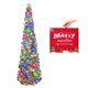thumbnail image 1 of Árbol de Navidad MACTING desplegable de 1,5 m con luces plateadas, 1 of 6