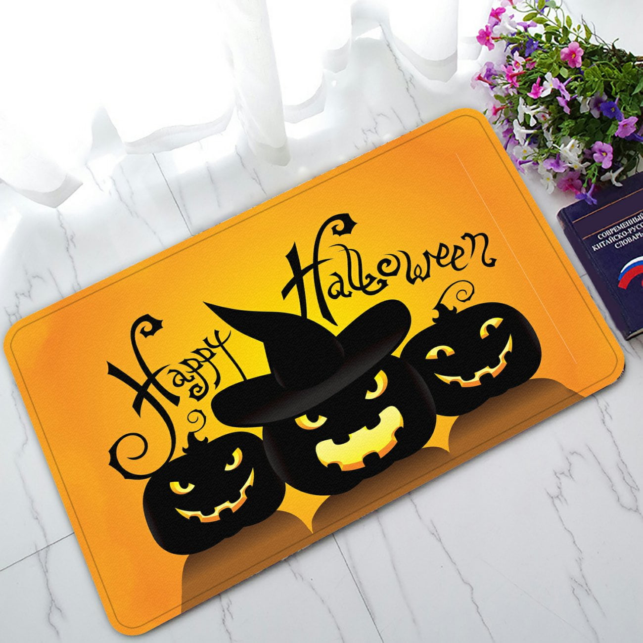 ZKGK Happy Halloween NonSlip Doormat Indoor/Outdoor/Bathroom Doormat