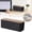 B, variant on SparkleHome White Cable Box with Wood Lid for Desk TV Computer USB Hub Power Strip Organizer
