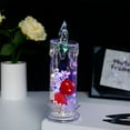 thumbnail image 1 of Luz nocturna LED rosa con efecto de llama parpadeante | Vela electrónica sin llama para decorar el dormitorio | Decoración romántica en forma de corazón para niñas, 1 of 3