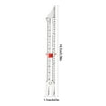 thumbnail image 2 of Raindrops Aluminium Sewing Gauge for Clothes Making with Sliders Quilting Ruler Silver for Home Use 12 inches, 2 of 8