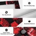 thumbnail image 5 of Red Black Outdoor Rug 3x5 Ft, Non Slip Washable Area Rug, Modern Abstract Art Botanical Patio Rugs Carpet Runner, Large Floor Mat for Indoor/Outdoor Deck Porch Camping, 5 of 8