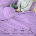 thumbnail image 6 of DNG Creations Lilac Colour 5 Piece Point Botton Comforter Solid All-Season 550 GSM 100% Egyptian Cotton, 800 Threads Count - Full/Queen - Size, 6 of 7