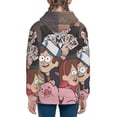 thumbnail image 6 of Gravity Falls Teens Sweatshirts Novelty Print Zip Up Hoodie Jacket Long Sleeve Hooded Sweatshirt Hoody Coat With Pocket Large, 6 of 8