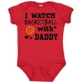 thumbnail image 3 of Inktastic I Watch Basketball with Daddy Boys Baby Bodysuit, 3 of 5