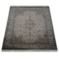 thumbnail image 3 of Rugsotic Carpets Hand Knotted Persian, Oriental Original Silk Floor Area Rug For Living Room Bedroom, Cream, 5'x7', 3 of 5