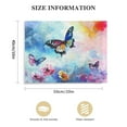thumbnail image 3 of ARISTURING Butterfly Pictures Decor Wall Art Print on Canvas Pink Wtercolor Poster for Bedroom Bathroom Kids Room Ready to Hang, 3 of 6