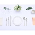 thumbnail image 4 of Unique Bargains 20 Piece Stainless Steel Floral Flatware Silverware Set for 4 Silver, 4 of 6