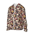 thumbnail image 2 of Fotbe rock Skull record artist Men's Women's UPF 50+ Sun Protection Jacket Hooded Cooling Shirt with Pockets Hiking Outdoor Performance-3X-Large, 2 of 8