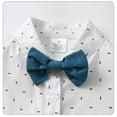 thumbnail image 4 of TAIAOJING Boys Outfits Sets 2-10 Years Formal Casual Long Sleeve Shirt Spaghetti Bow Tie 3PCS Set For Toddler Kids Summer Wear Elastic Comfortable Daily Outfits Sets Comfort 2-3Y, 4 of 8