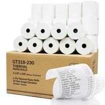 Gorilla Supply 3 1/8 x 230 Thermal Paper Roll TM-T88 T20 T90 SRP-350 370, BPA Free, 50 Rolls