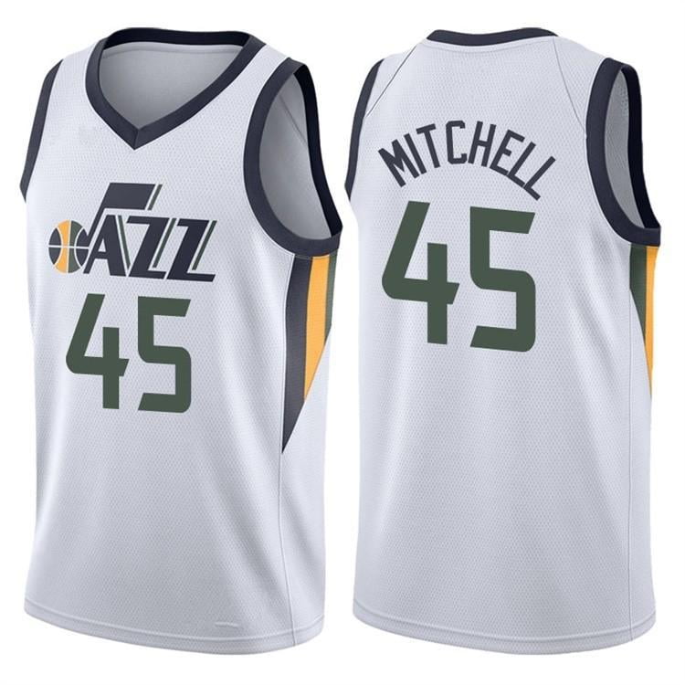 NBA_ Jersey Utah''Jazz''45 Mitchell Rudy Donovan Gobert City Karl