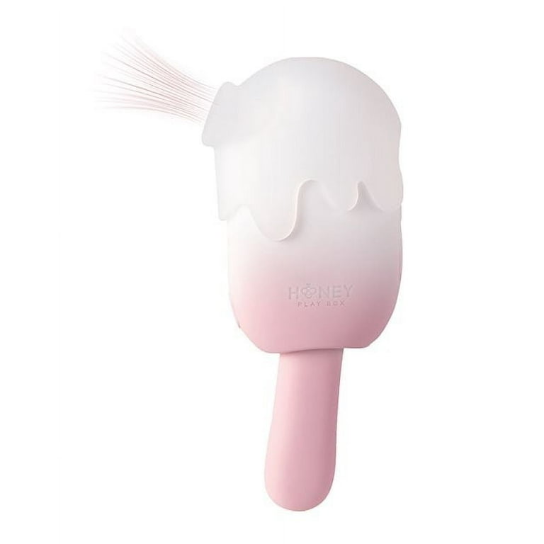 vibromasseur satisfyer Honey Play Box Bite Me Cream Pop Suction Vibrator, Pink/White