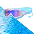 thumbnail image 1 of Gafas de natación para niños Perfecl Azul rosado con tapones para los oídos, 1 of 8