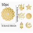 thumbnail image 1 of 1 juego aleatorio de tarjetas de piruleta Eid Mubarak | Diseño de linterna de luna y estrella de oro blanco, regalo de decoración for fiesta de Ramadán, 1 of 2
