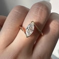 thumbnail image 3 of solitaire jewels 2CT Marquise Moissanit Solitaire Engagement Ring For Women, 14K White Gold, 3 of 8