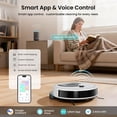 thumbnail image 4 of Lefant M330S LiDAR Navigation Robot Vacuum and Mop, 450ml Visible Dustbin, 190° PSD Obstacle Avoidance, Multi-Level Mapping, Robot Vacuum Cleaner for Hardwood Carpets Pet Hair, 4 of 12